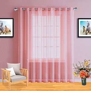 Carina Rose 2 panels linen textured with 8 grommets each